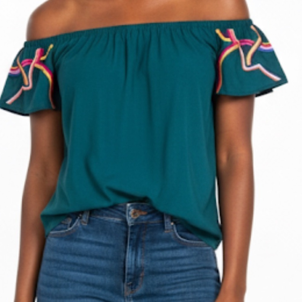 Catherine Malandrino Teal Garment with Pink Label